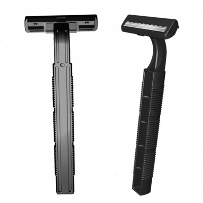 HAOWELL 2 twin blade razor with stainless steel blade razor hot sale disposable razor without lube strip