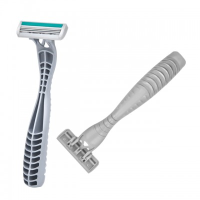 HW-B361DL Haowell Stainless steel Triple three 3 blade Sharp Shaving razor mens/ womens wet shaving OEM factory